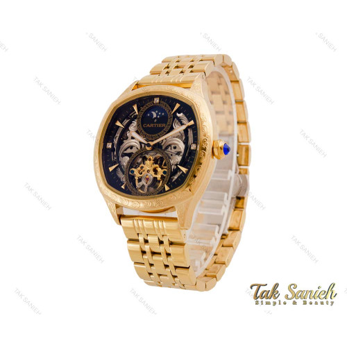 ساعت کارتیر مردانه طلایی اتوماتیک Cartier-4058-G