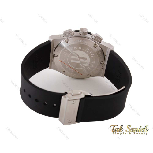 ساعت هابلوت مردانه سه موتوره طوسی مشکی Hublot-4060-G