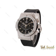 ساعت هابلوت مردانه سه موتوره طوسی مشکی Hublot-4060-G