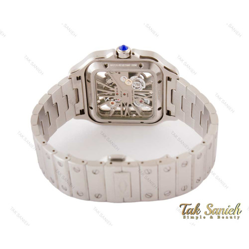 ساعت کارتیر مردانه مدل سانتوس اسکلتون Cartier-4083-G ساعت کارتیر مردانه مدل سانتوس اسکلتون Cartier-4083-G