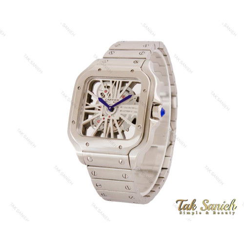 ساعت کارتیر مردانه مدل سانتوس اسکلتون Cartier-4083-G ساعت کارتیر مردانه مدل سانتوس اسکلتون Cartier-4083-G