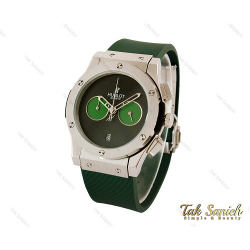 ساعت هابلوت مردانه سه موتوره سبز Hublot-4085-G ساعت هابلوت مردانه سه موتوره سبز Hublot-4085-G