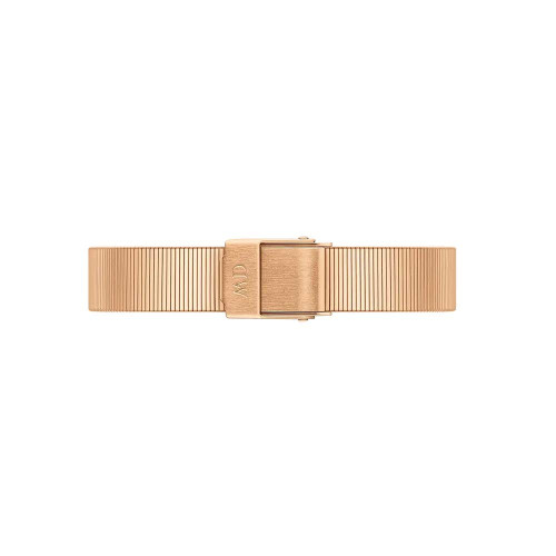 ساعت دنیل ولینگتون مربعی زنانه رزگلد مشکی DW-4108-QUADRO-22-L