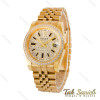 ساعت رولکس طلایی مردانه صفحه فول نگین Rolex-4792-G
