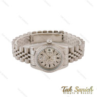 ساعت رولکس زنانه صفحه فول نگین نقره ای Rolex-4793-L ساعت رولکس زنانه صفحه فول نگین نقره ای Rolex-4793-L