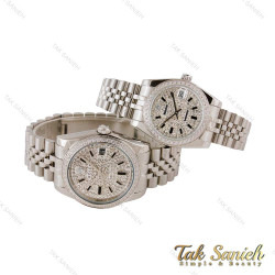 ساعت ست رولکس دیت جاست صفحه فول نگین نقره ای Rolex-4794-S ساعت ست رولکس دیت جاست صفحه فول نگین نقره ای Rolex-4794-S