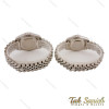 ساعت ست رولکس دیت جاست صفحه فول نگین نقره ای Rolex-4794-S