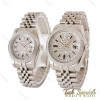 ساعت ست رولکس دیت جاست صفحه فول نگین نقره ای Rolex-4794-S