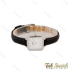 ساعت دنیل ولینگتون زنانه مربعی نقره ای بند چرم مشکی صفحه سفید DW-4803-L