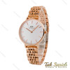 ساعت DW زنانه رزگلد صفحه سفید متوسط DW-4811-L ساعت DW زنانه رزگلد صفحه سفید متوسط DW-4811-L