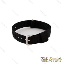 بند ساعت دنیل ولینگتون زنانه برزنتی مشکی نقره ای DW-Strap-4831-L بند ساعت دنیل ولینگتون زنانه برزنتی مشکی نقره ای DW-Strap-4831-L