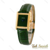 ساعت کارتیر تانک زنانه طلایی بند چرم سبز Cartier-4836-L ساعت کارتیر تانک زنانه طلایی بند چرم سبز Cartier-4836-L