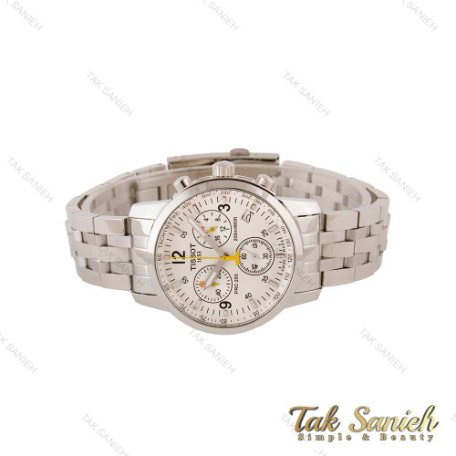 ساعت تیسوت PRC 200 مردانه نقره ای صفحه سفید Tissot-4852-L ساعت تیسوت PRC 200 مردانه نقره ای صفحه سفید Tissot-4852-L