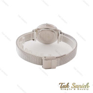 ساعت دنیل ولینگتون زنانه بند حصیری نقره ای صفحه سبز اسمال DW-4858-28-L