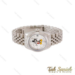 ساعت رولکس زنانه نقره ای طرح میکی موس Rolex-4864-L ساعت رولکس زنانه نقره ای طرح میکی موس Rolex-4864-L