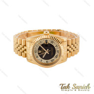ساعت رولکس مردانه طلایی صفحه نگین دار اعداد یونانی Rolex-4871-G ساعت رولکس مردانه طلایی صفحه نگین دار اعداد یونانی Rolex-4871-G