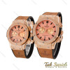 ساعت هابلوت ست رزگلد بند چرم قهوه ای Hublot-4892-S ساعت هابلوت ست رزگلد بند چرم قهوه ای Hublot-4892-S