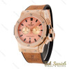 ساعت هابلوت مردانه سه موتوره رزگلد بند چرم قهوه ای Hublot-4893-G ساعت هابلوت مردانه سه موتوره رزگلد بند چرم قهوه ای Hublot-4893-G