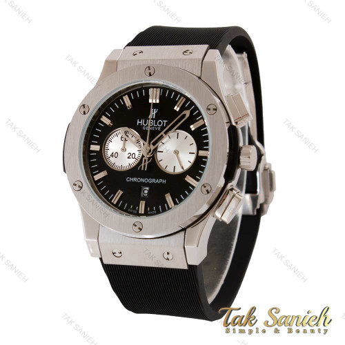 ساعت هابلوت مردانه سه موتوره نقره ای مشکی پاندا Hublot-4896-G ساعت هابلوت مردانه سه موتوره نقره ای مشکی پاندا Hublot-4896-G