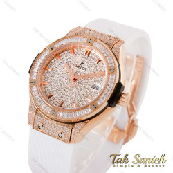 ساعت هابلوت زنانه فول نگین سفید قاب رزگلد Hublot-4903-L ساعت هابلوت زنانه فول نگین سفید قاب رزگلد Hublot-4903-L