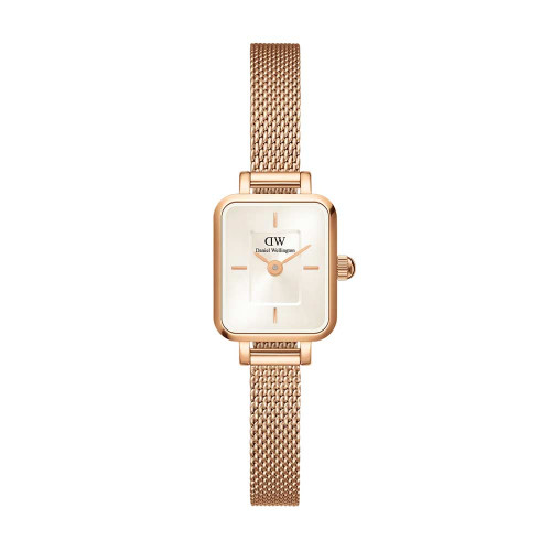 ساعت دنیل ولینگتون زنانه مستطیلی بند حصیری رز صفحه نباتی DW-4925-L ساعت دنیل ولینگتون زنانه مستطیلی بند حصیری رز صفحه نباتی DW-4925-L
