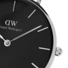 ساعت DW زنانه بند چرم سفید نقره ای صفحه مشکی مدیوم DW-4914-32-L ساعت DW زنانه بند چرم سفید نقره ای صفحه مشکی مدیوم DW-4914-32-L