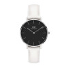 ساعت DW زنانه بند چرم سفید نقره ای صفحه مشکی مدیوم DW-4914-32-L ساعت DW زنانه بند چرم سفید نقره ای صفحه مشکی مدیوم DW-4914-32-L