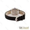 ساعت کارتیر سانتوس دومونت زنانه سیلور بند چرم مشکی Cartier-4935-L ساعت کارتیر سانتوس دومونت زنانه سیلور بند چرم مشکی Cartier-4935-L