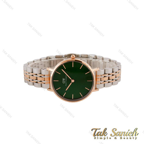 ساعت دنیل ولینگتون زنانه دورنگ رزگلد صفحه سبز DW-4938-G ساعت دنیل ولینگتون زنانه دورنگ رزگلد صفحه سبز DW-4938-G