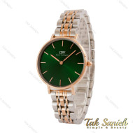 ساعت دنیل ولینگتون زنانه دورنگ رزگلد صفحه سبز DW-4938-G