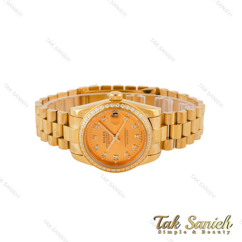 ساعت رولکس زنانه بند پرزیدنت تمام طلایی دورنگین Rolex-4959-L ساعت رولکس زنانه بند پرزیدنت تمام طلایی دورنگین Rolex-4959-L