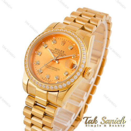ساعت رولکس زنانه بند پرزیدنت تمام طلایی دورنگین Rolex-4959-L ساعت رولکس زنانه بند پرزیدنت تمام طلایی دورنگین Rolex-4959-L