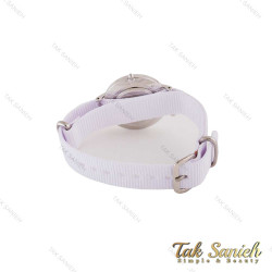 ساعت دنیل ولینگتون زنانه نقره ای بند برزنت سفید DW-4985-L