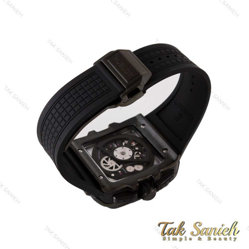 ساعت هابلوت مردانه مربعی سه موتوره مشکی پشت شیشه ای Hublot-4994-G ساعت هابلوت مردانه مربعی سه موتوره مشکی پشت شیشه ای Hublot-4994-G