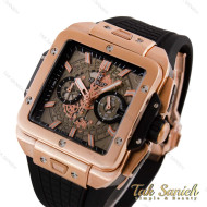 ساعت هابلوت مردانه مربعی رزگلد بند مشکی Hublot-4996-G ساعت هابلوت مردانه مربعی رزگلد بند مشکی Hublot-4996-G