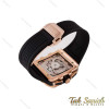 ساعت هابلوت مردانه مربعی رزگلد بند مشکی Hublot-4996-G ساعت هابلوت مردانه مربعی رزگلد بند مشکی Hublot-4996-G