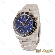 ساعت رولکس دیتونا مردانه نقره ای صفحه سرمه ای Rolex-5010-G