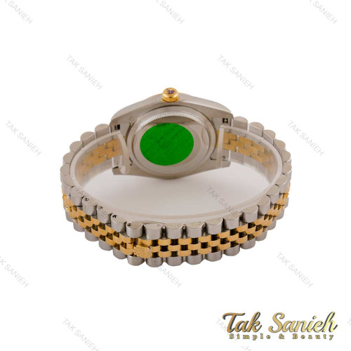 ساعت رولکس مردانه دورنگ طلایی صفحه مشکی ایندکس خطی Rolex-5019-G ساعت رولکس مردانه دورنگ طلایی صفحه مشکی ایندکس خطی Rolex-5019-G
