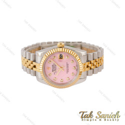 ساعت رولکس مردانه دورنگ طلایی صفحه صورتی ایندکس نگین Rolex-5026-G ساعت رولکس مردانه دورنگ طلایی صفحه صورتی ایندکس نگین Rolex-5026-G