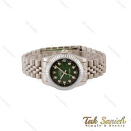 ساعت رولکس زنانه مدیوم استیل صفحه سبز مشکی Rolex-5033-M-L ساعت رولکس زنانه مدیوم استیل صفحه سبز مشکی Rolex-5033-M-L