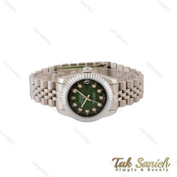 ساعت رولکس زنانه مدیوم استیل صفحه سبز مشکی Rolex-5033-M-L ساعت رولکس زنانه مدیوم استیل صفحه سبز مشکی Rolex-5033-M-L