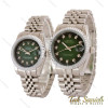 ساعت رولکس ست نقره ای صفحه سبز مشکی Rolex-5034-S ساعت رولکس ست نقره ای صفحه سبز مشکی Rolex-5034-S