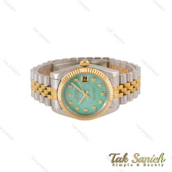 ساعت رولکس مردانه دورنگ طلایی صفحه سبز آبی صدفی Rolex-5036-G ساعت رولکس مردانه دورنگ طلایی صفحه سبز آبی صدفی Rolex-5036-G