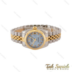 ساعت رولکس زنانه دورنگ طلایی صفحه آبی صدفی مدیوم Rolex-5042-M-L ساعت رولکس زنانه دورنگ طلایی صفحه آبی صدفی مدیوم Rolex-5042-M-L