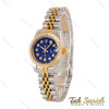 ساعت رولکس زنانه دورنگ طلایی صفحه سرمه ای Rolex-5048-S-L ساعت رولکس زنانه دورنگ طلایی صفحه سرمه ای Rolex-5048-S-L
