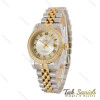 ساعت رولکس زنانه دورنگ طلایی دورنگین صفحه سیلور ایندکس رومی Rolex-5118-M-L ساعت رولکس زنانه دورنگ طلایی دورنگین صفحه سیلور ایندکس رومی Rolex-5118-M-L