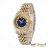ساعت رولکس زنانه دورنگ طلایی دورنگین ایندکس یونانی صفحه آبی Rolex-5121-M-L ساعت رولکس زنانه دورنگ طلایی دورنگین ایندکس یونانی صفحه آبی Rolex-5121-M-L