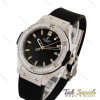 ساعت هابلوت زنانه دور نگین نقره ای مشکی Hublot-5127-L ساعت هابلوت زنانه دور نگین نقره ای مشکی Hublot-5127-L
