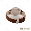 ساعت تیسوت مردانه بند چرم نقره ای صفحه سفید Tissot-5137-G