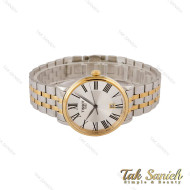 ساعت تیسوت مردانه کلاسیک دورنگ طلایی صفحه سیلور Tissot-5172-G